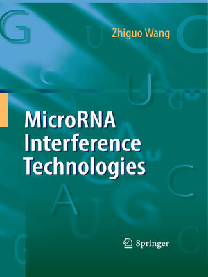 cover image of MicroRNA Interference Technologies